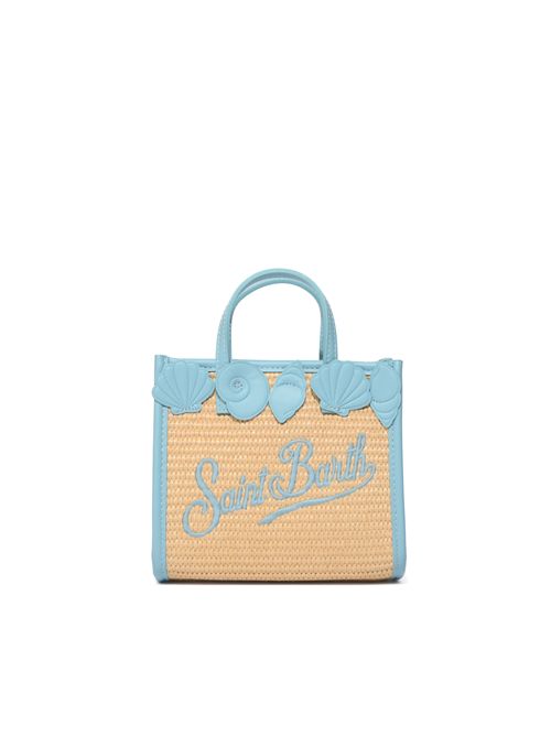 Borsa Vivian mini in tessuto effetto paglia con ricami decorativi Mc2 Saint Barth | VIVM00100372L